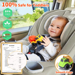 UOYLEYVN dump truck back view highlights sturdy, kid-friendly design.