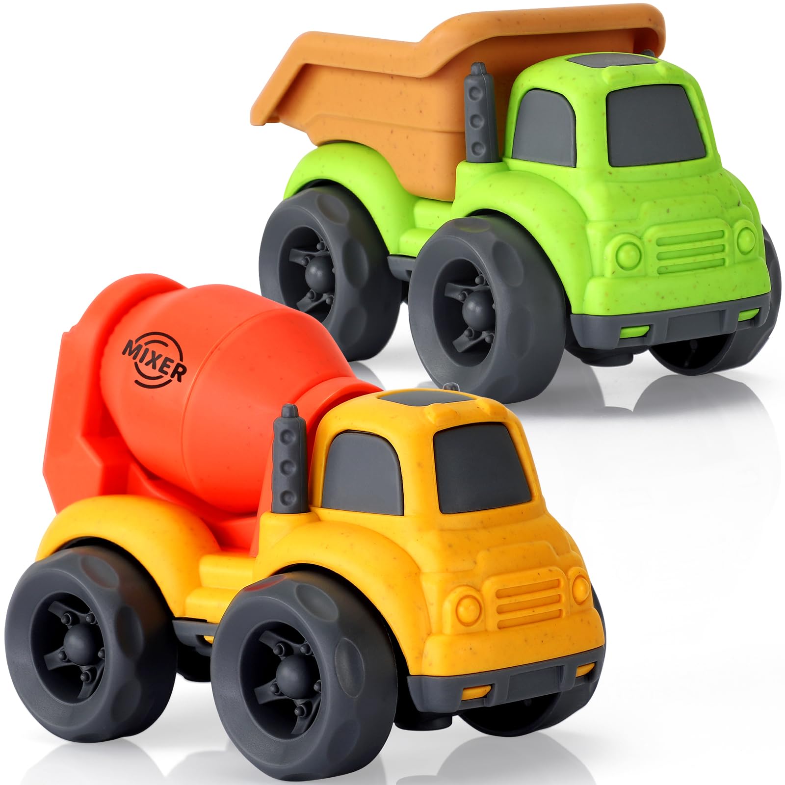 UOYLEYVN dump truck front view showcases safe, imaginative play for toddlers.