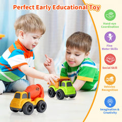 UOYLEYVN dump truck side view encourages fine motor skills during active play.