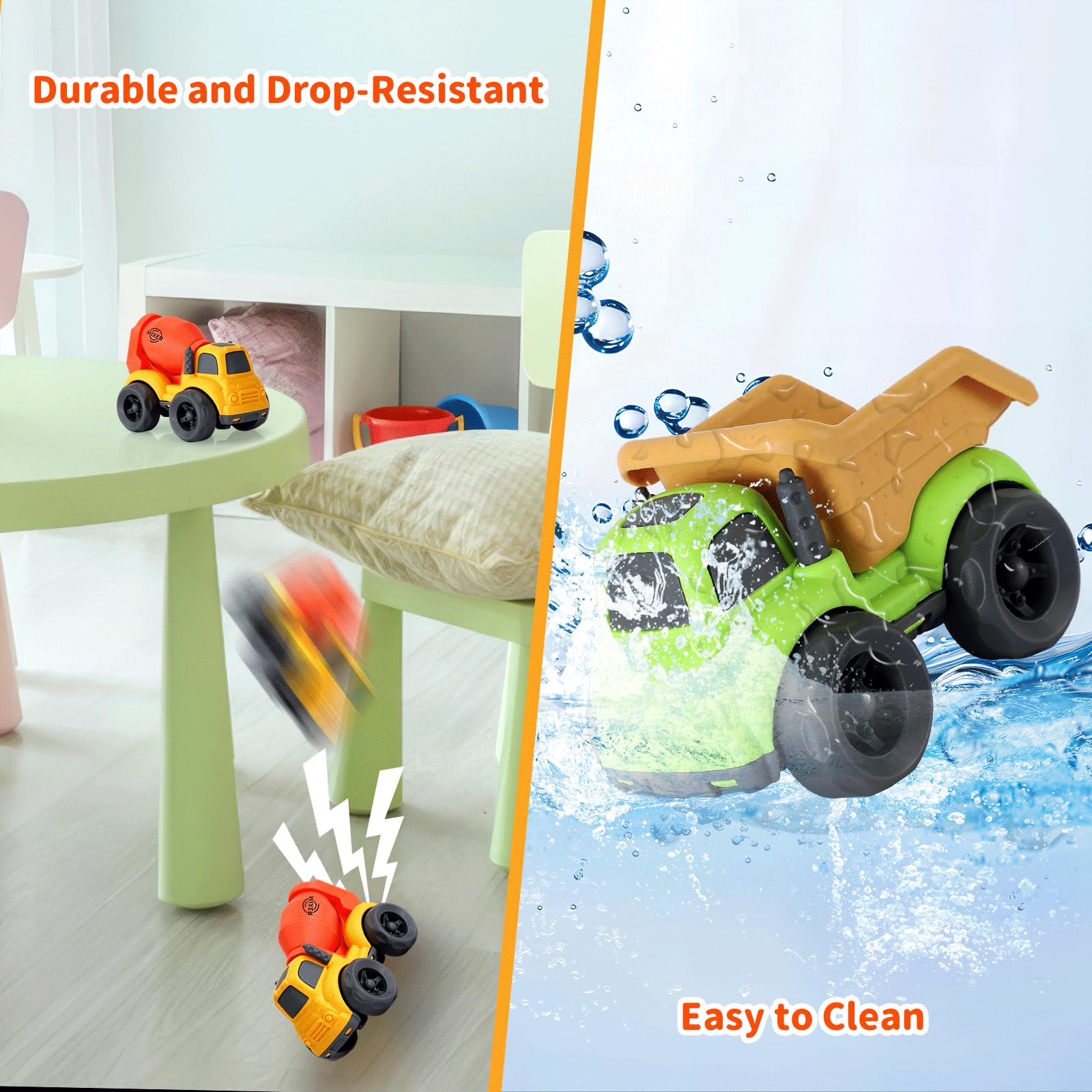 UOYLEYVN mixer cement top view reveals compact, practical toy design for outdoor fun.