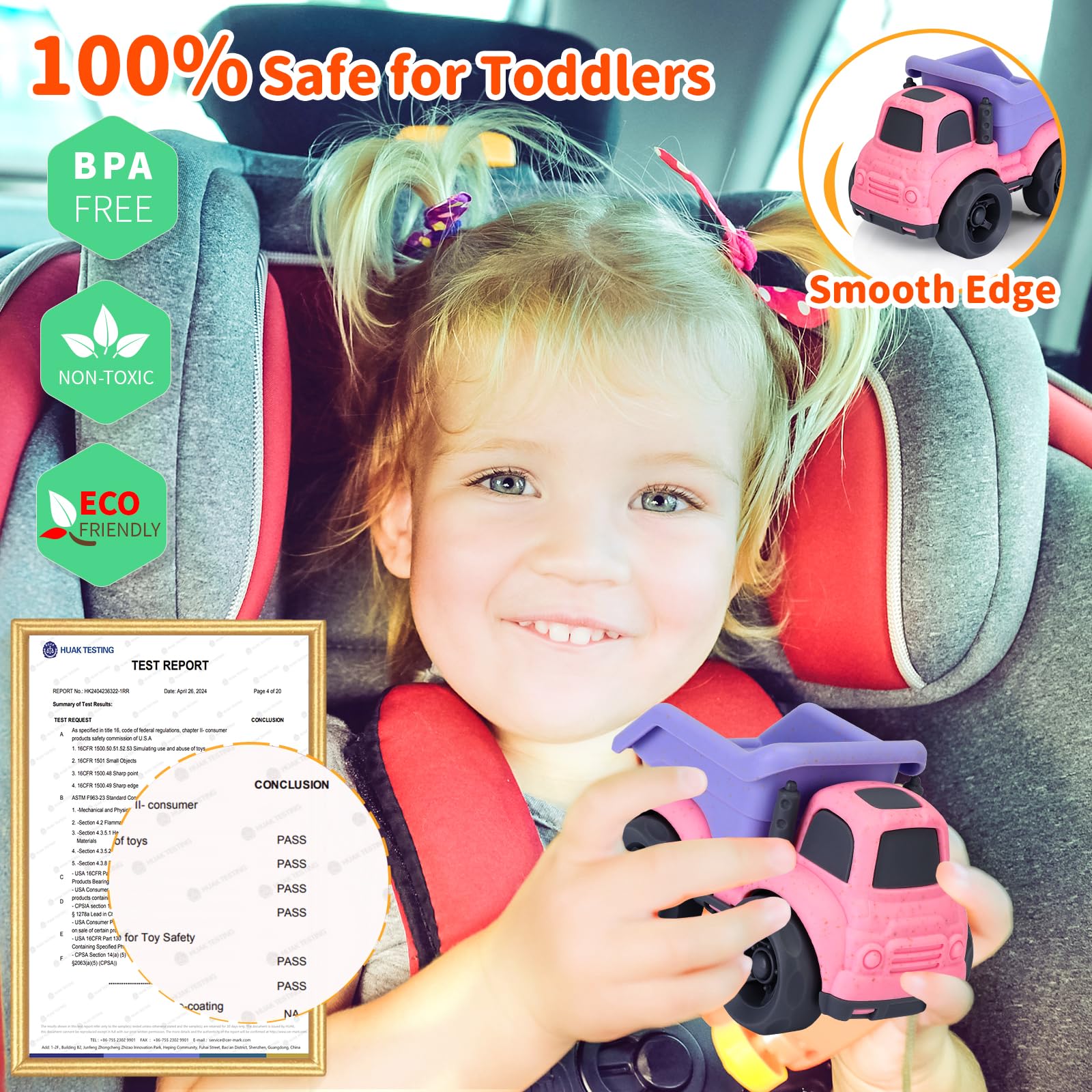 UOYLEYVN two-truck-pack promotes cooperative play for toddlers