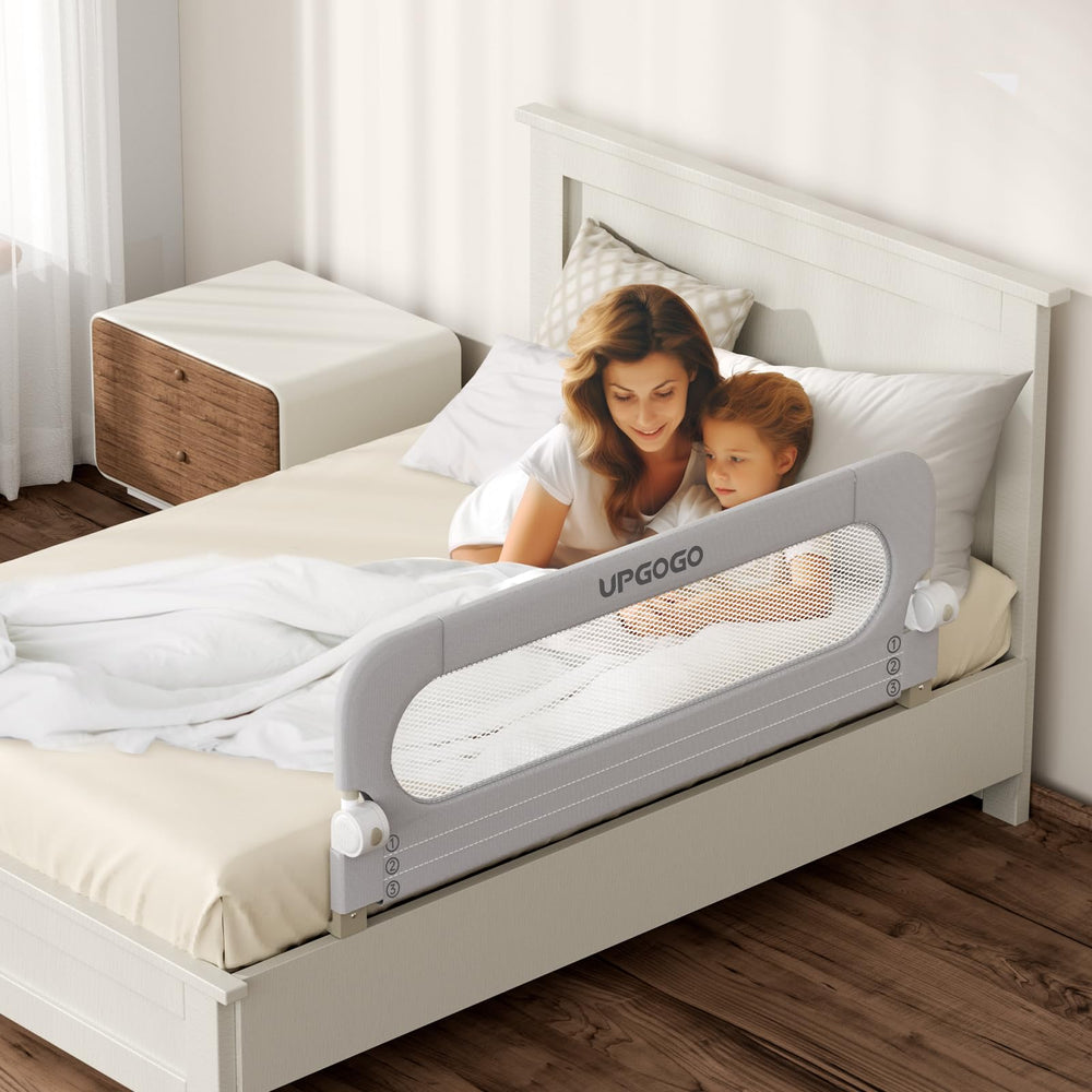 UPGOGO bed rail fits bunk, full, queen, king, and twin beds.