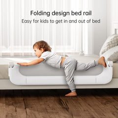 UPGOGO bed rail features collision-protection padding cushion for bumps.