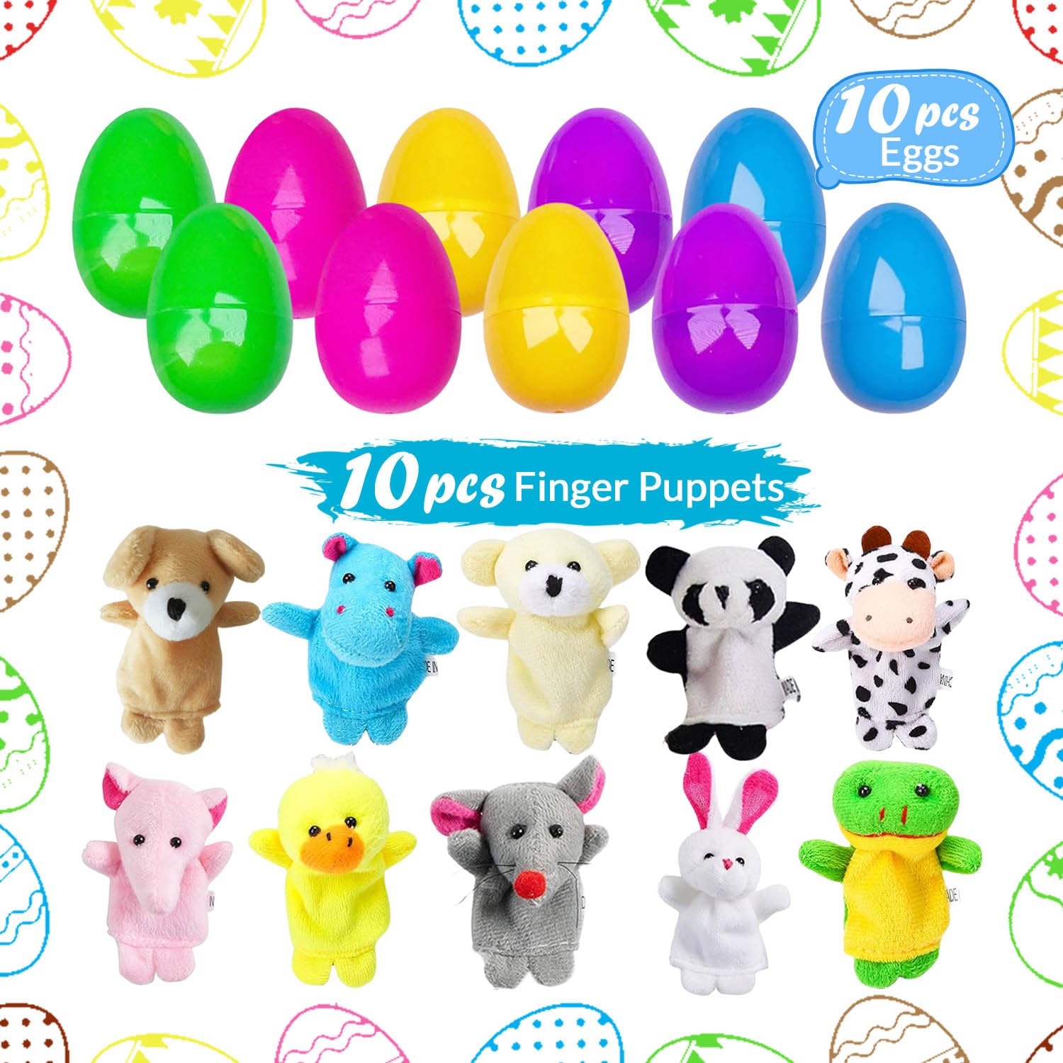 UPINLOOK colorful Easter eggs pack ready for egg hunts and coordination