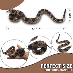Upitry rubber snakes life size prank prop for events