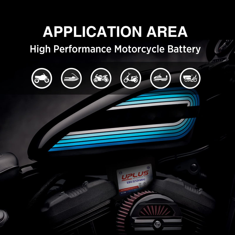 UPLUS YTX5L-BS in-use application powering ATVs reliably.
