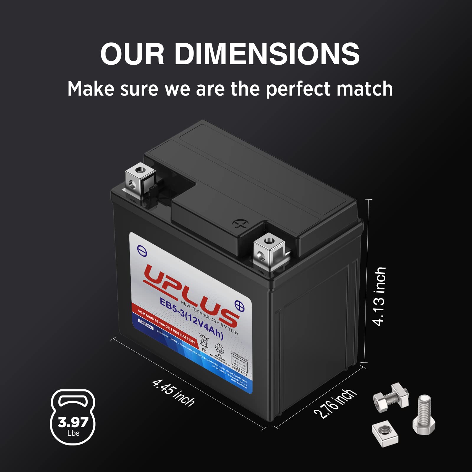UPLUS YTX5L-BS low-temperature start capability for cold starts.