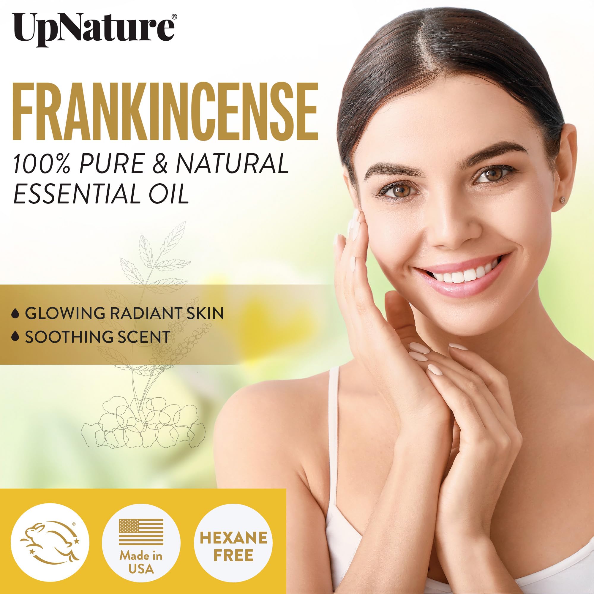 UpNature Frankincense Roll-On supports skin balance for a refreshed look.
