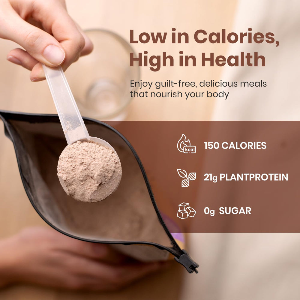 UpNourish label close-up highlighting 54 nutrients.