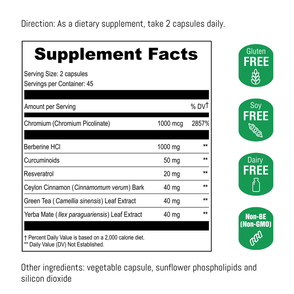 UpNourish liposomal berberine with curcuminoids and resveratrol visualized.