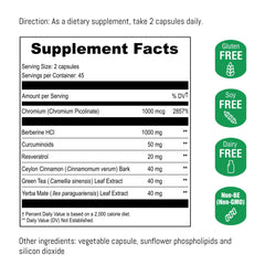 UpNourish liposomal berberine with curcuminoids and resveratrol visualized.