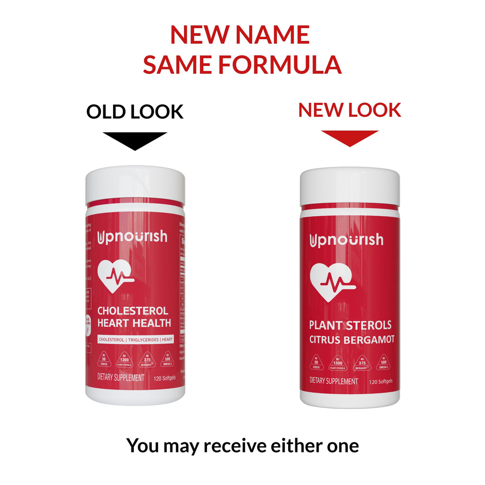 UpNourish bergamot extract close-up label displays BERGAVIT detail