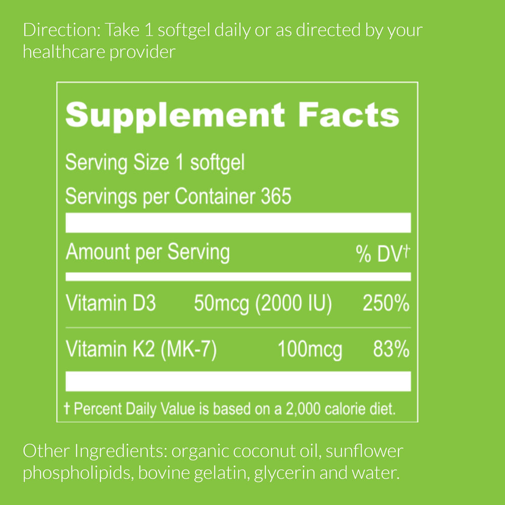 Close-up of UpNourish liposomal D3 K2 softgel capsules