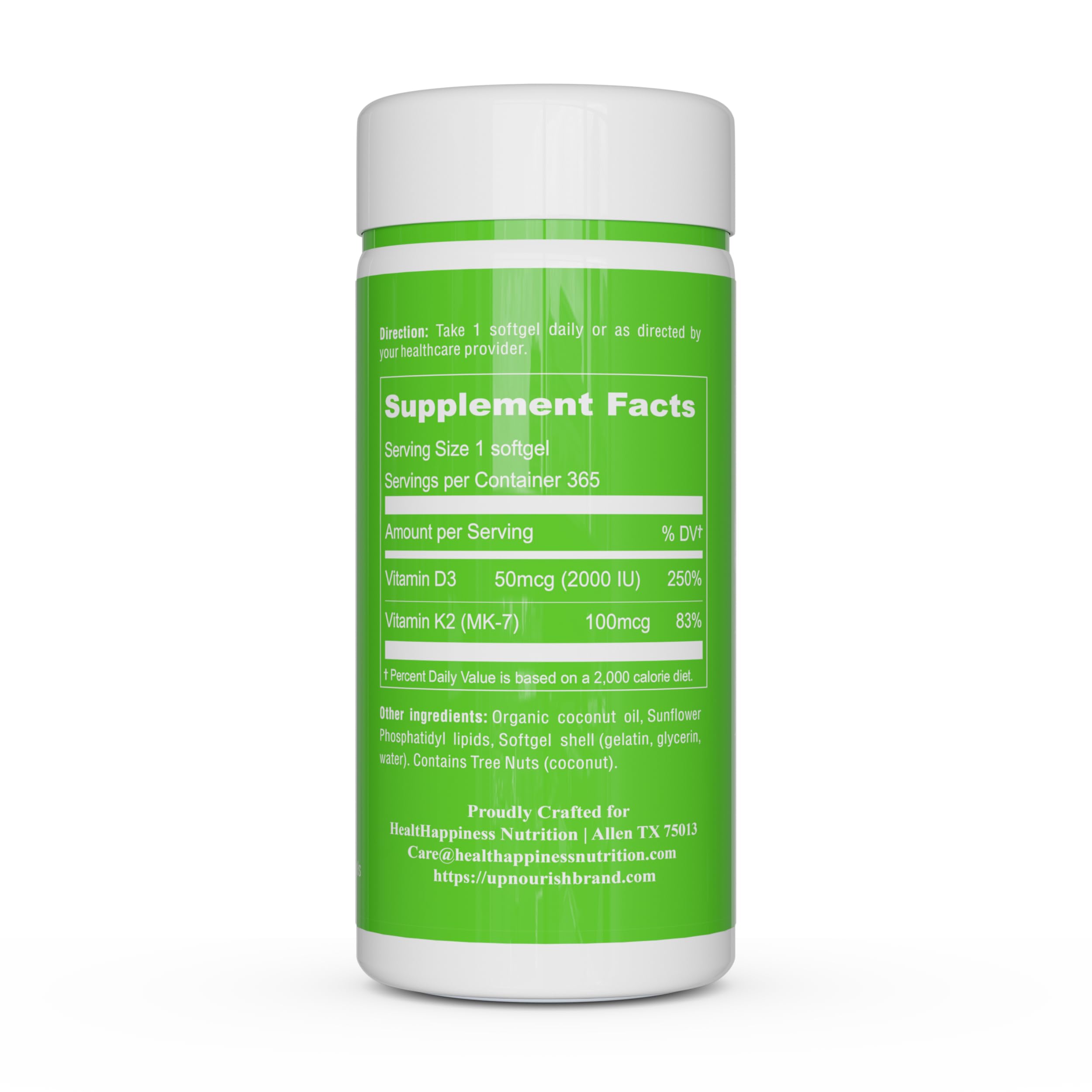 UpNourish liposomal D3 K2 bottle in kitchen setting for daily routine