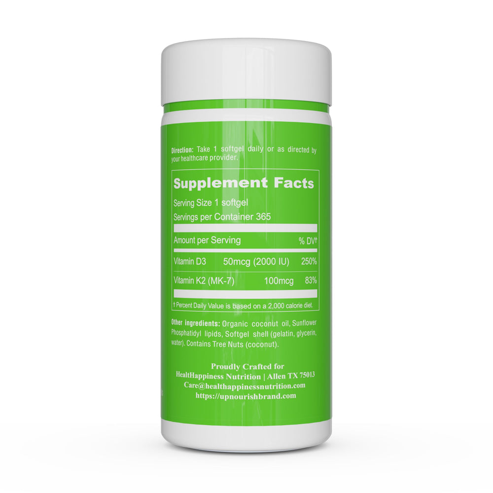 UpNourish liposomal D3 K2 bottle in kitchen setting for daily routine