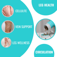 UpNourish leg wellness capsule closeup suggesting daily leg support and balance