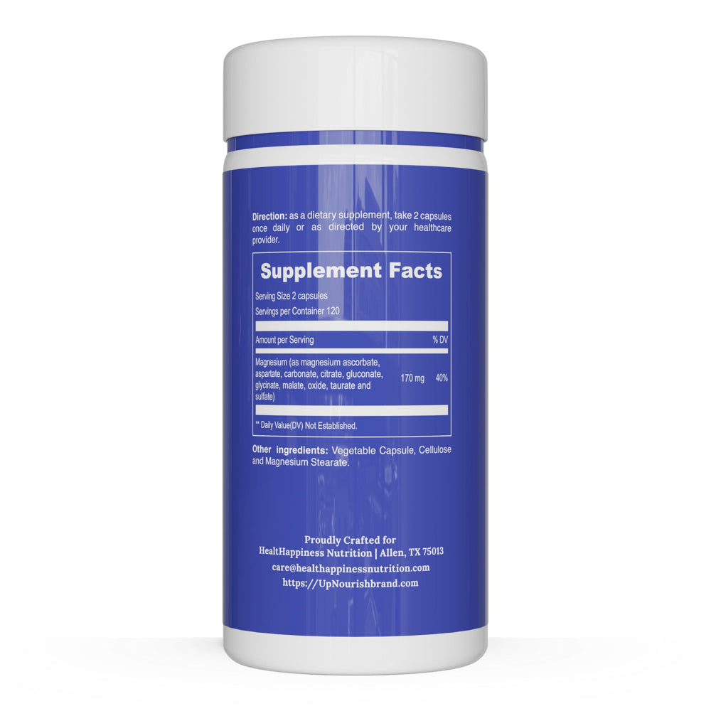 UpNourish Magnesium on kitchen counter ready for daily use.