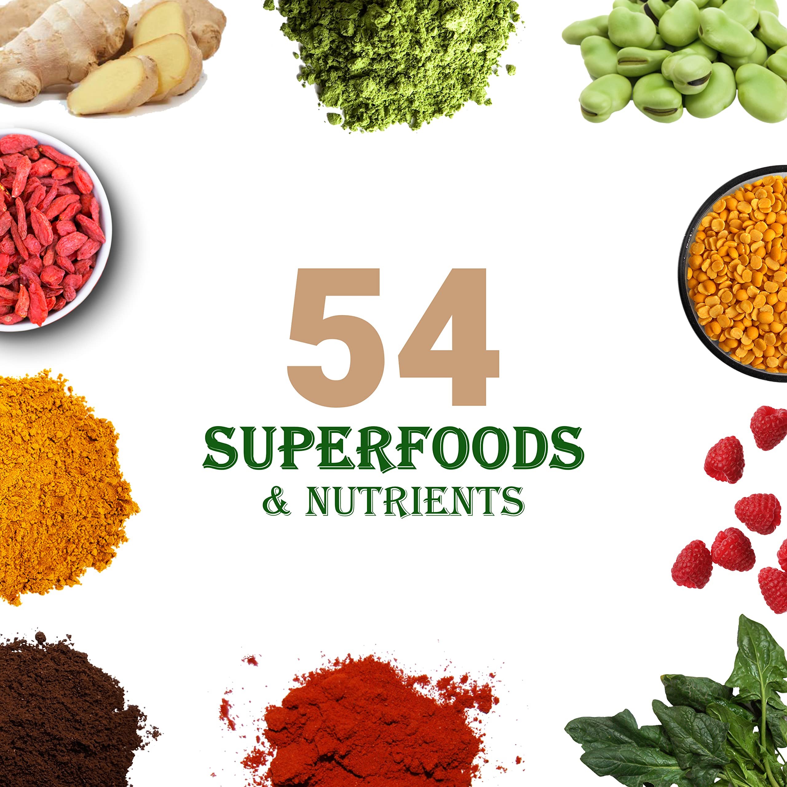 UpNourish Vanilla Cookie 54-superfoods label highlighting clean ingredients.