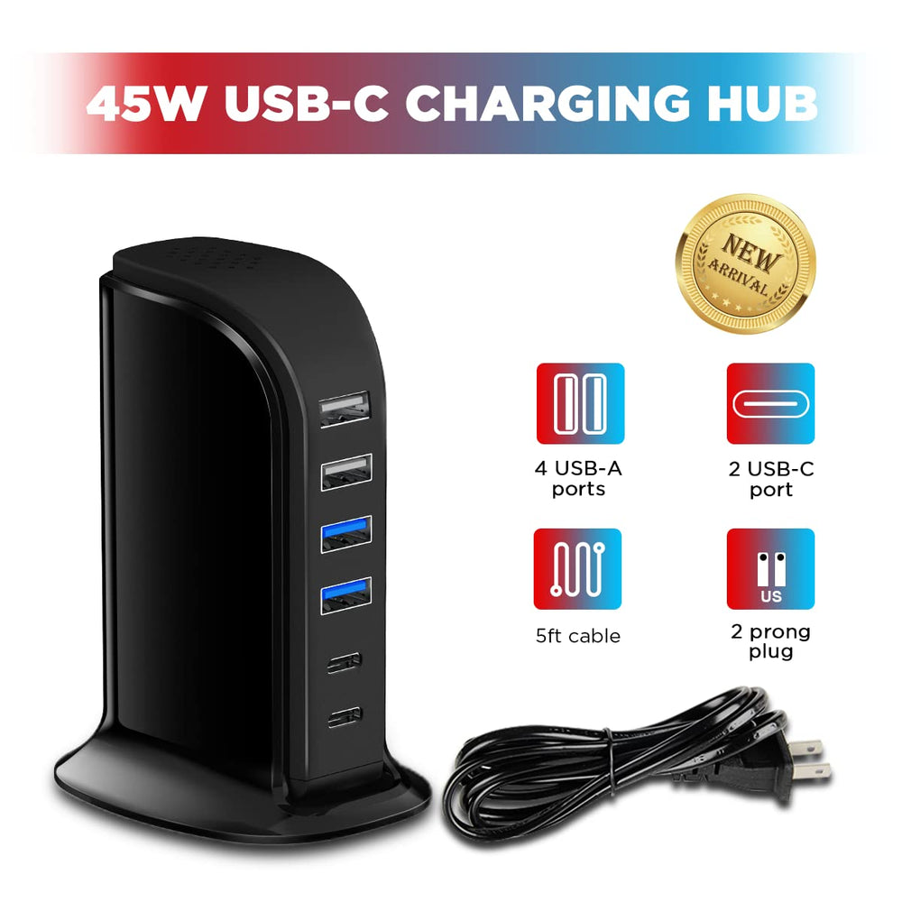 Desk setup with Upoy hub keeps devices organized and ready