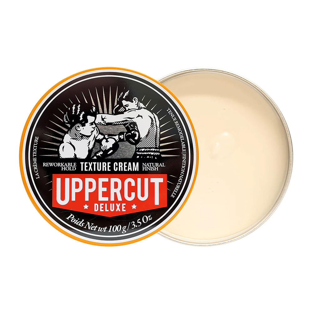 Closeup of cream texture showing lightweight, buildable formula for all hair types.