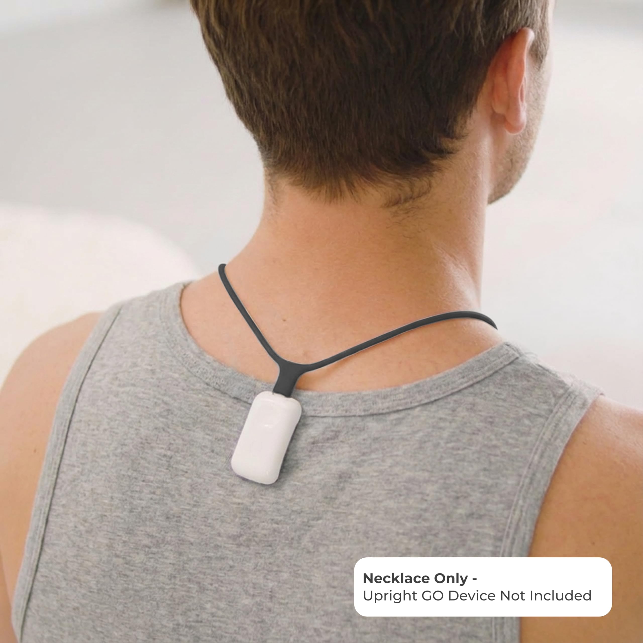 Upright GO Magnetic Necklace USB-C connection shows quick on/off convenience.