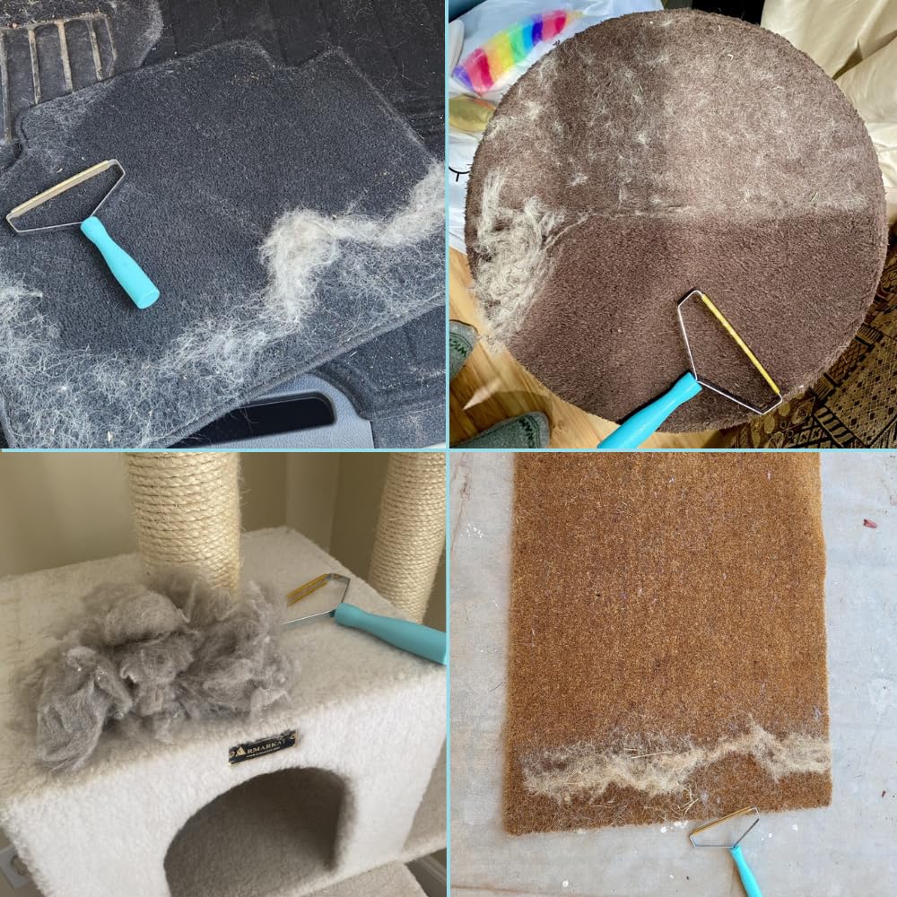 Uproot Cleaner Pro quick swipe action enables fast fur removal.