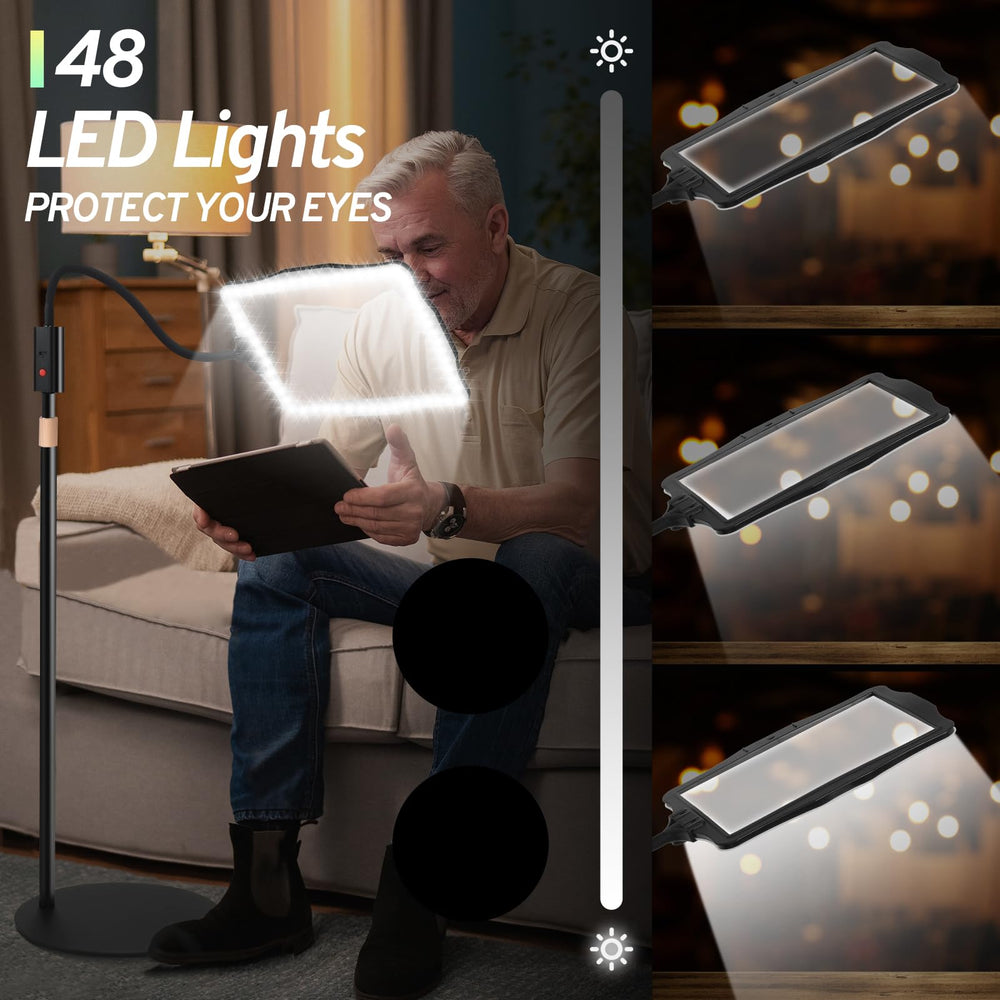 Upspotie dimmable LED lights adjust brightness for clear viewing in varying conditions.