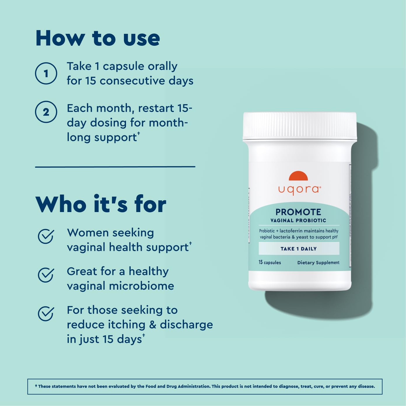 Uqora Promote gluten-free symbol on the product label enhances accessibility.