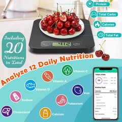 URAMAZ app bar-code scan demonstrates quick nutrition data access.