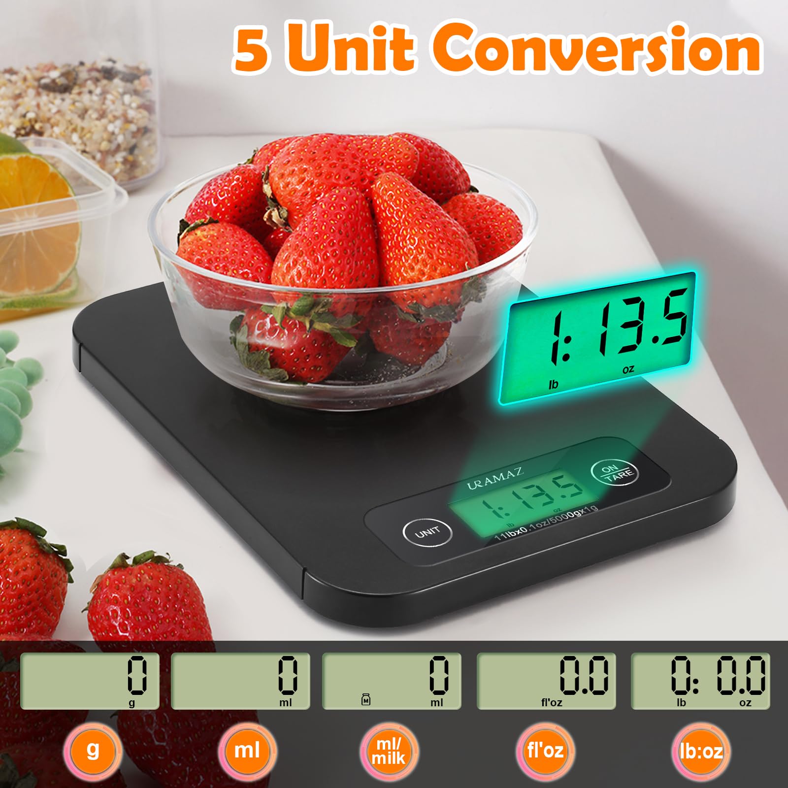 URAMAZ auto-off customization helps save energy during prep.