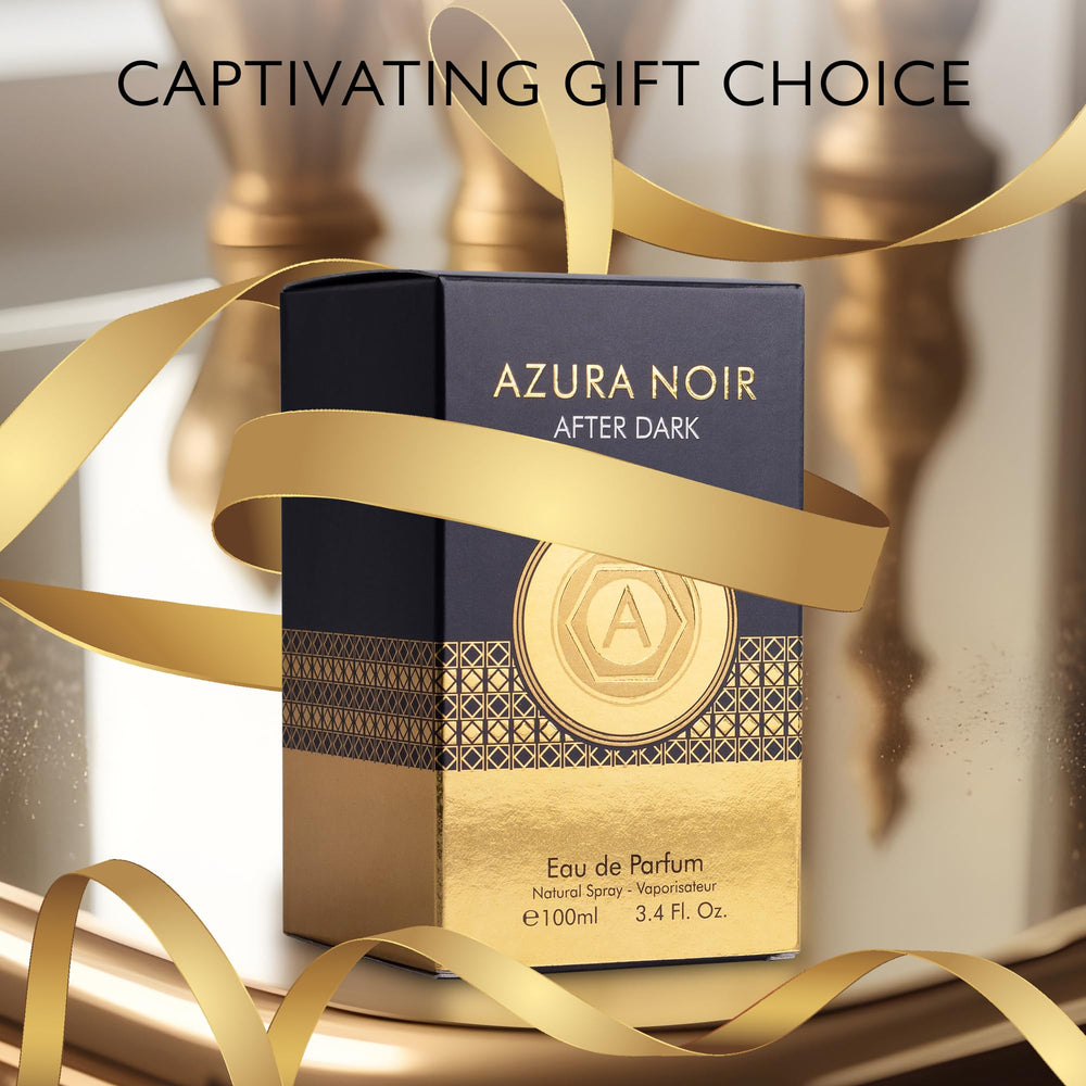 URBAN COLLECTION Azura Noir After Dark application illustrates a daily grooming moment.