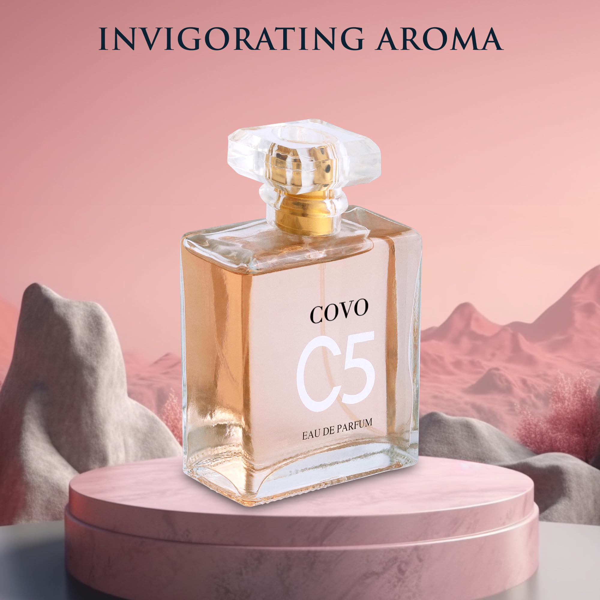 URBAN COLLECTION Covo C5 amber note closeup, warm scent that lingers throughout the day.