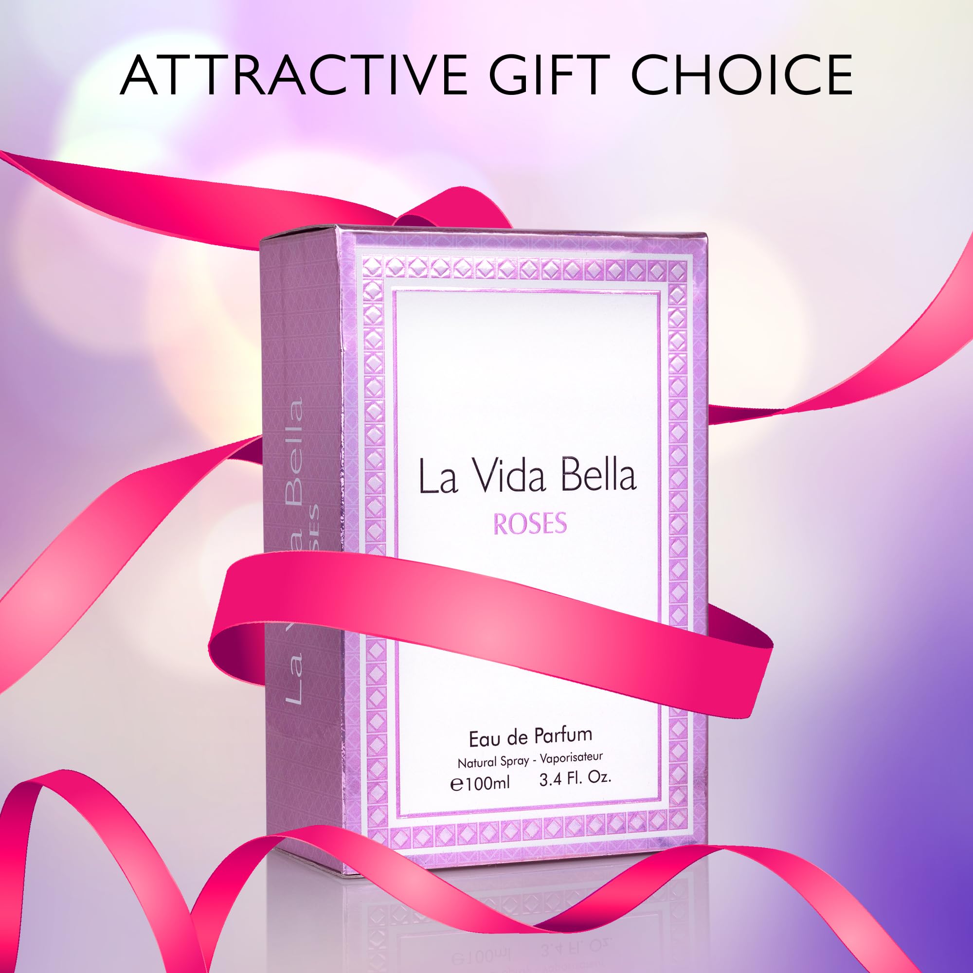 URBAN COLLECTION La Vida Bella Roses rose-inspired essence close-up