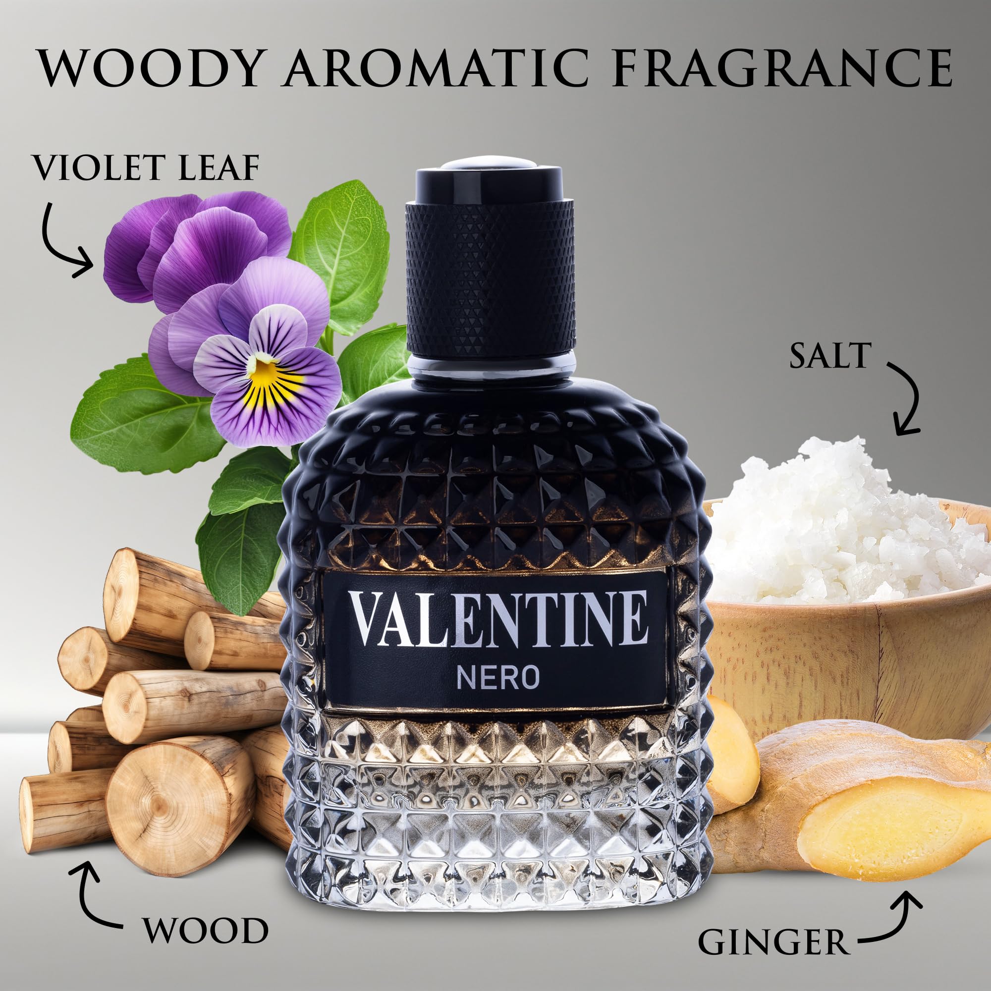 Urban Collection Valentine Nero bottle-top reveals premium packaging with a confident vibe.