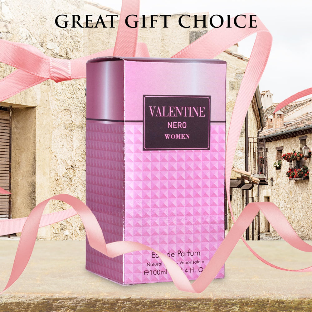 URBAN COLLECTION Valentine spray mist captured mid-application.