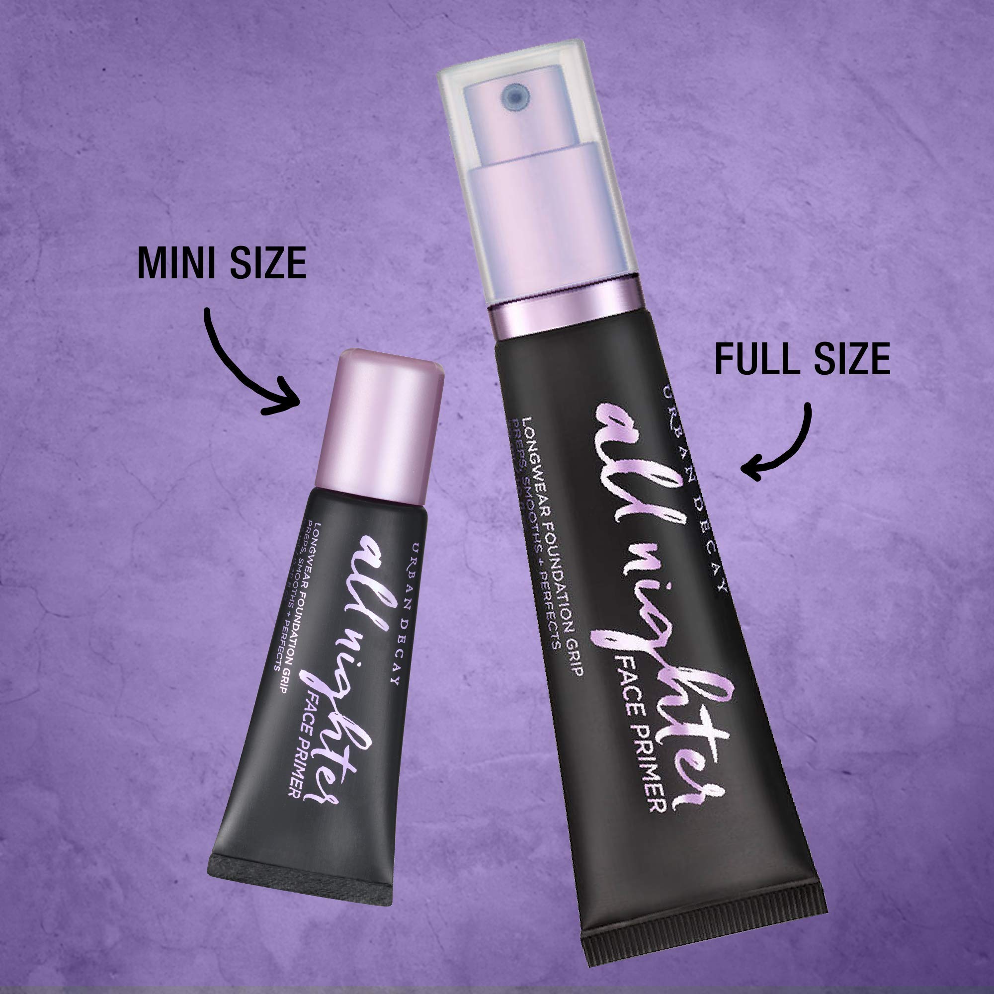 Urban Decay All Nighter Primer travel-friendly packaging for trips.