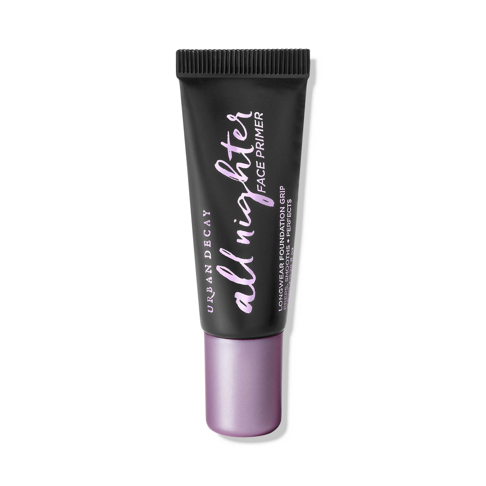 Urban Decay All Nighter Primer travel-size bottle for longer-lasting makeup.
