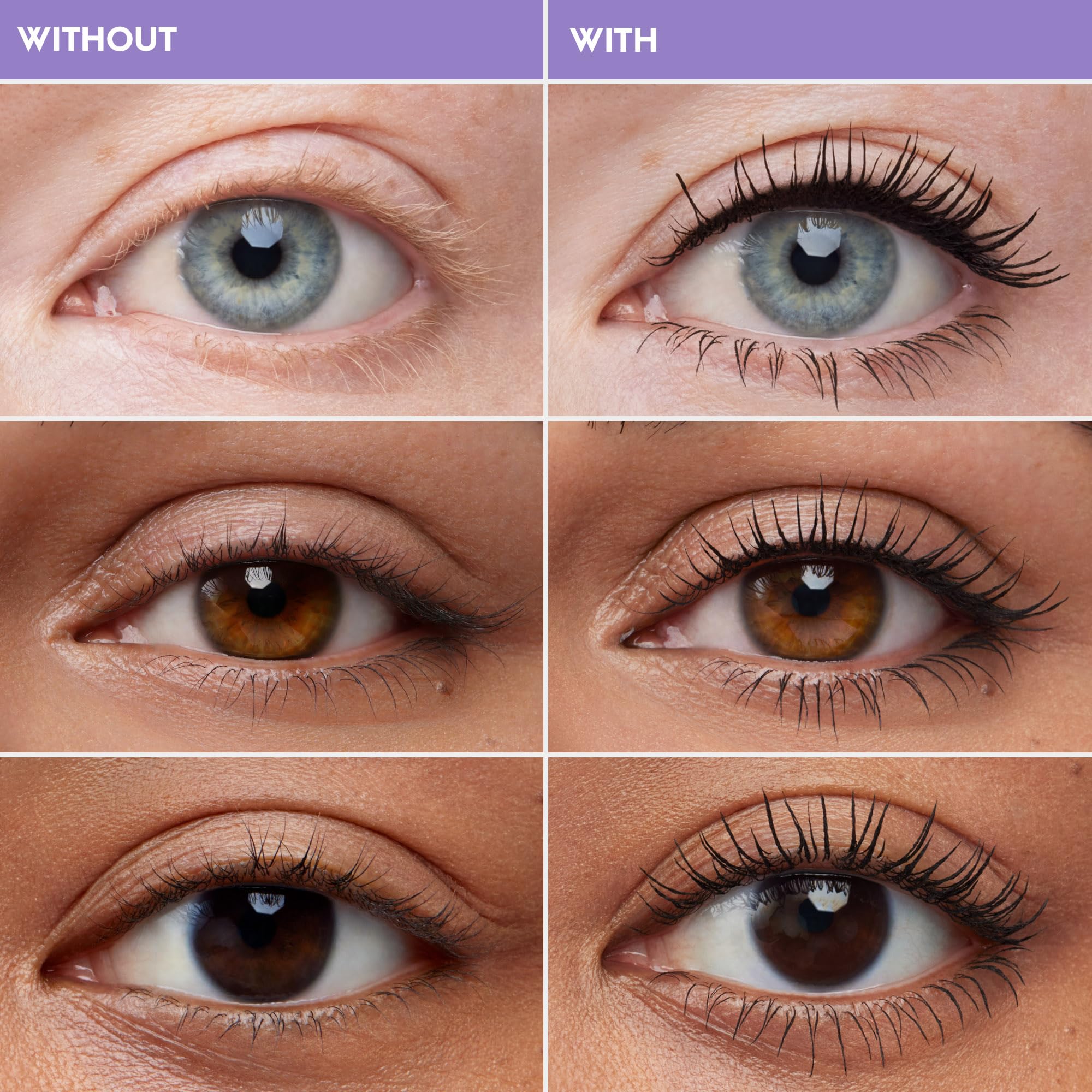 Urban Decay Perversion Mascara applied lashes close-up for dramatic volume and length