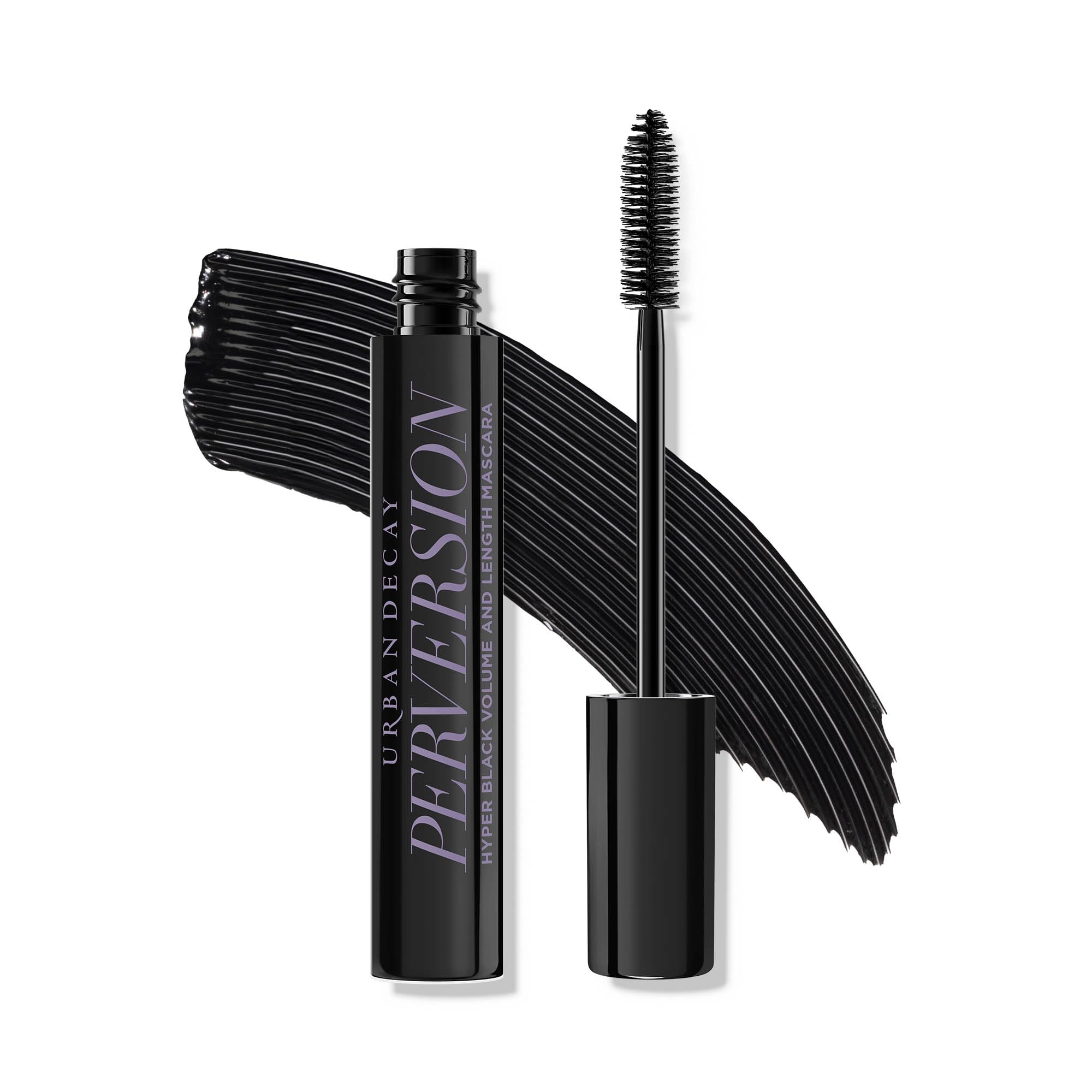Urban Decay Perversion Mascara brush detail showing lash-hugging wand for separation
