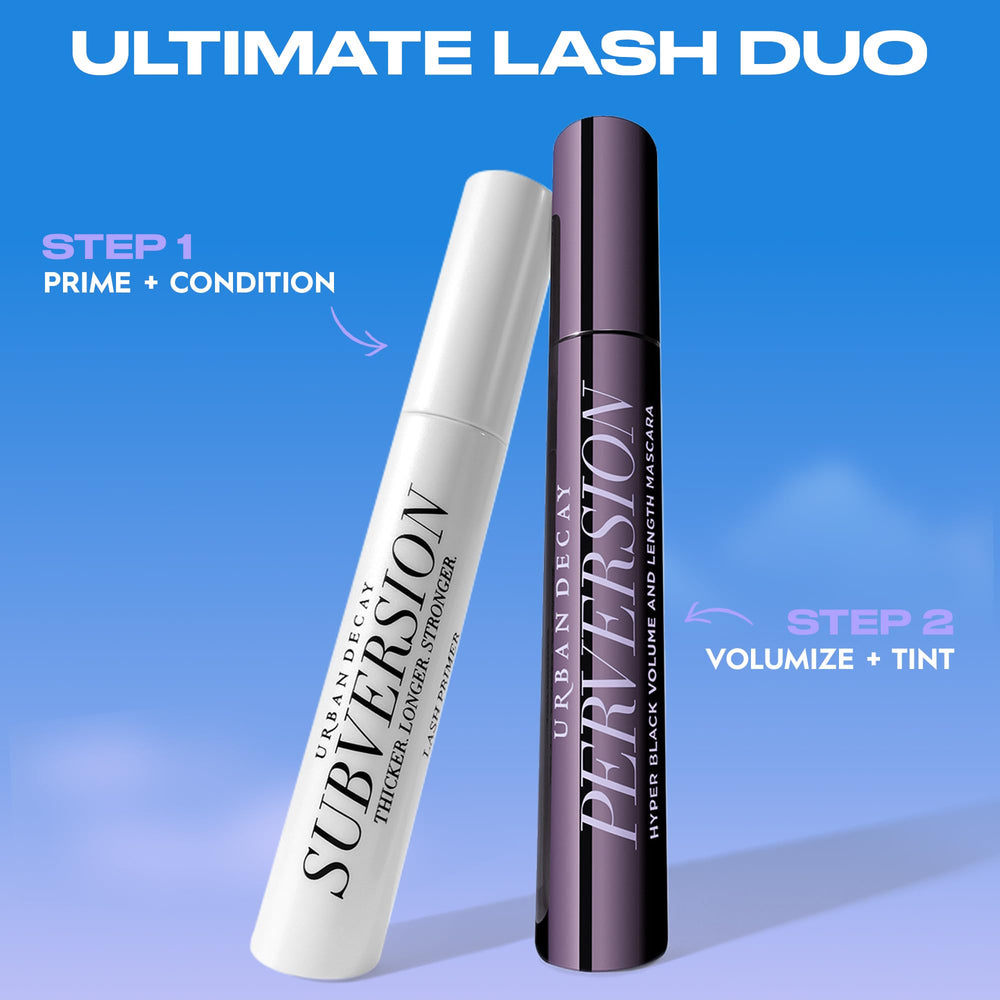 Urban Decay Perversion Mascara complete eye look with primer and liner