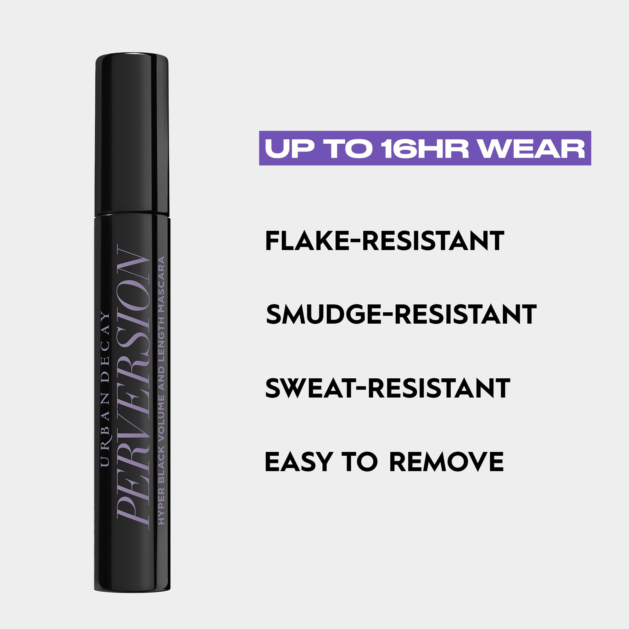 Urban Decay Perversion Mascara flake-free finish on lashes