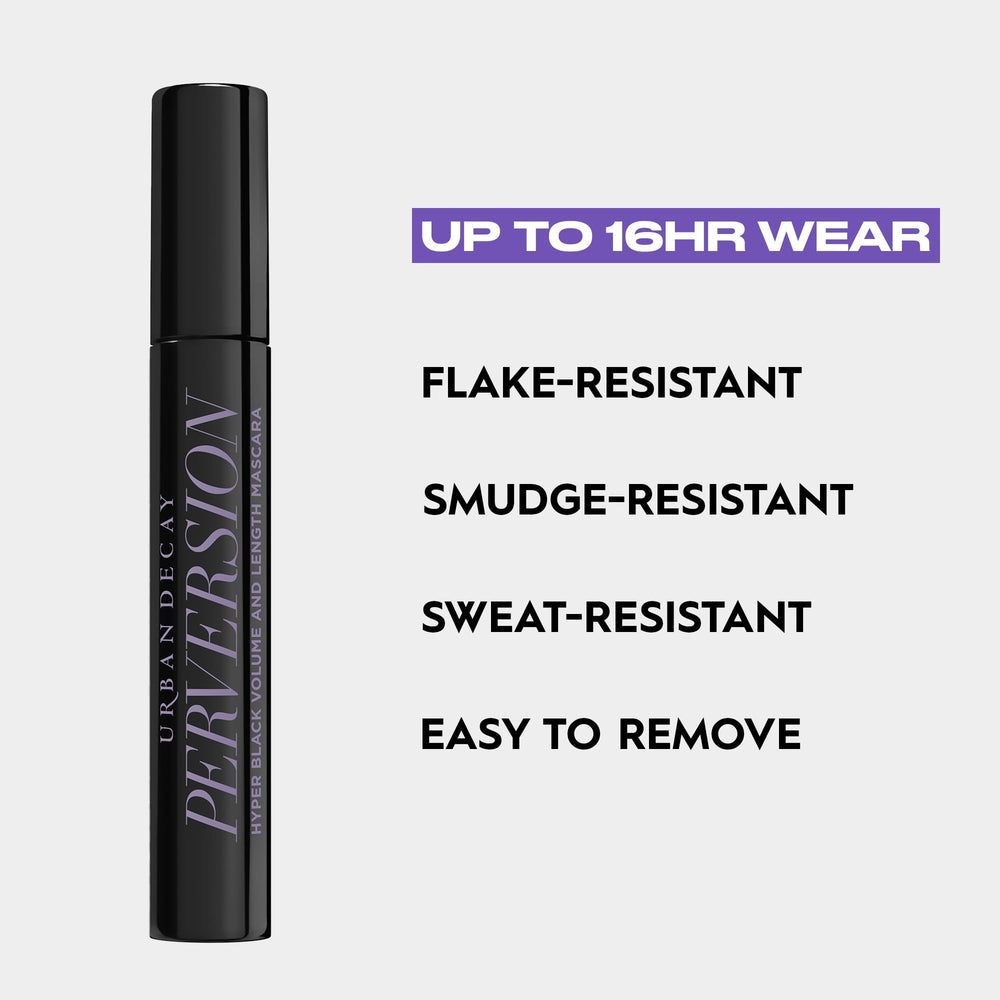 Urban Decay Perversion Mascara flake-free finish on lashes