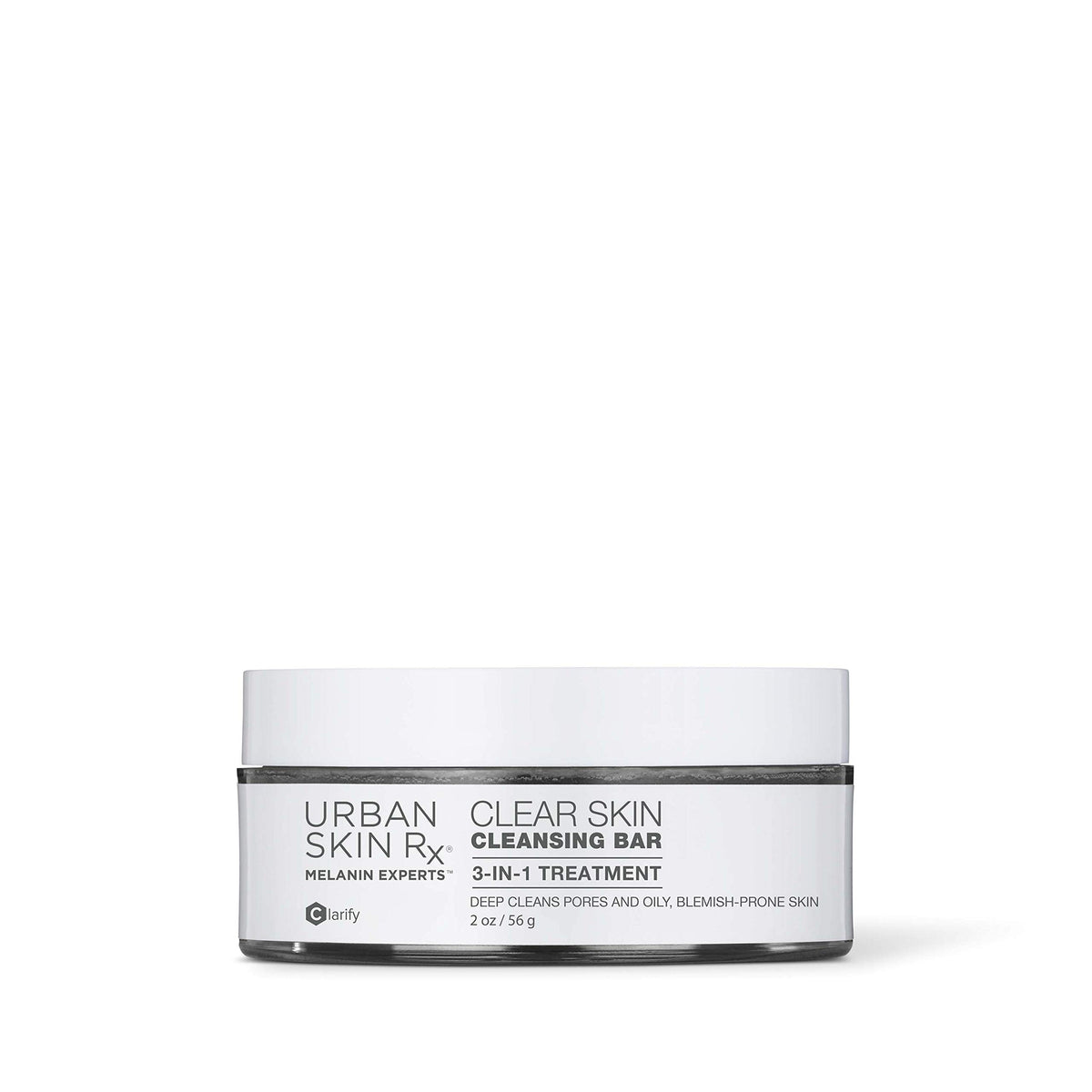 Urban Skin Rx Clear Skin Bar lather close-up for oil control and blemish prevention.
