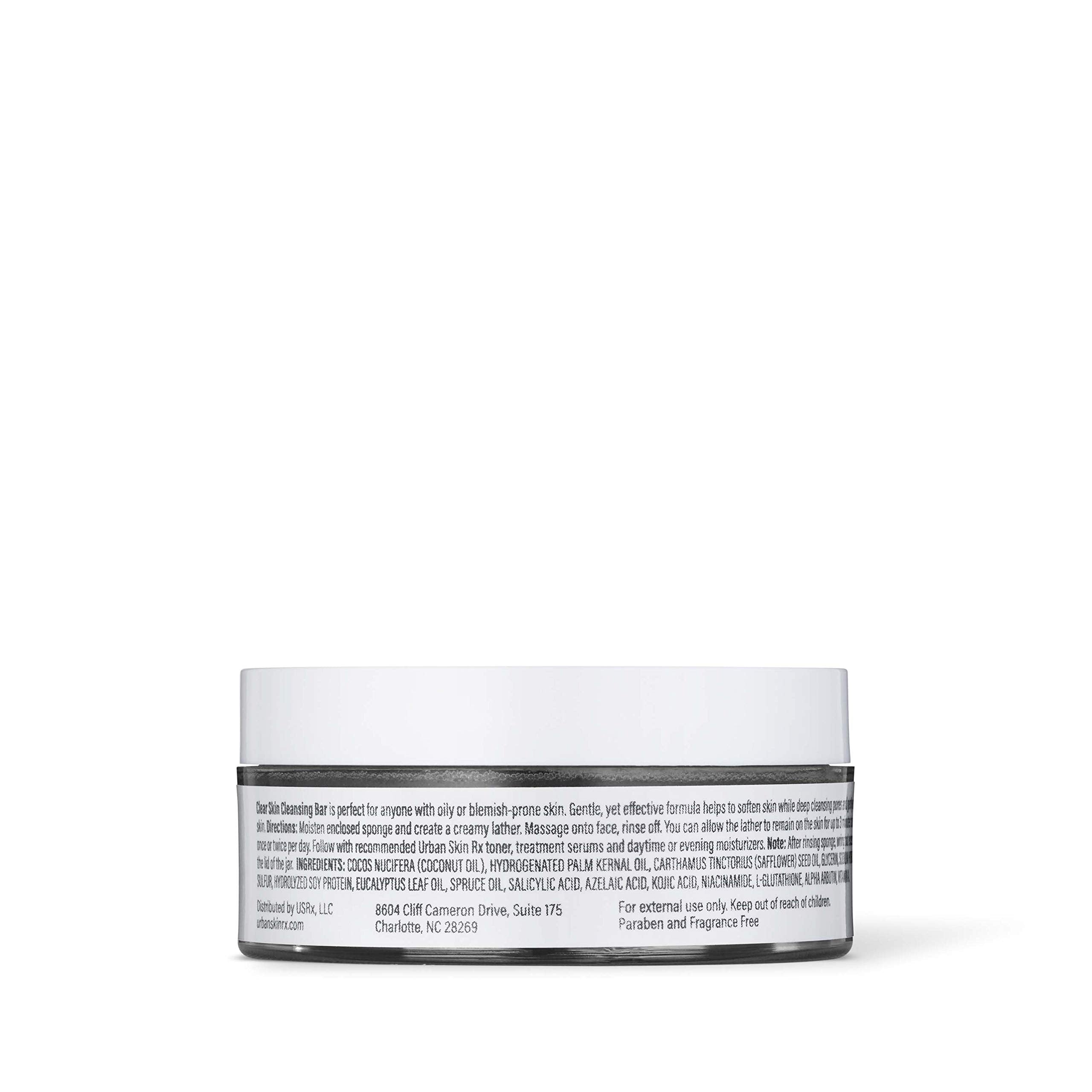 Urban Skin Rx Clear Skin Bar featuring eucalyptus aroma for spa-like cleanse.