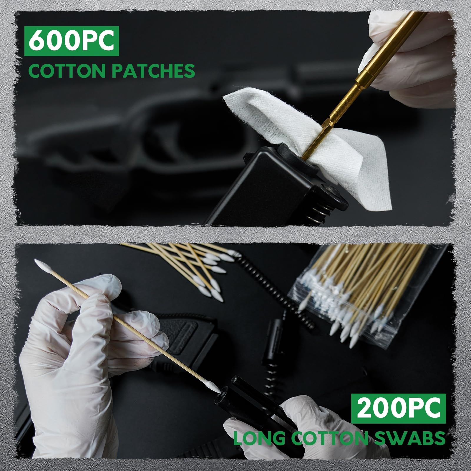 UrbanAbode lint-free patches shown for clean, fiber-free results.