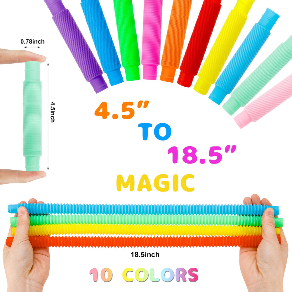 UrChoice pop tubes stretch and snap for calming fiddling and focus