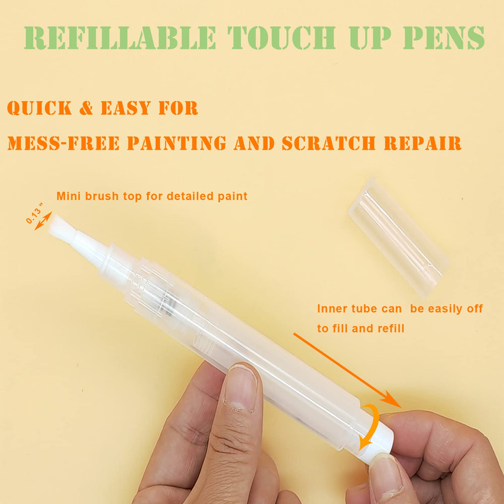 URGINO empty pens with syringes simplify filling for precise color matching.