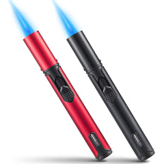 Urgrette two-pack butane torch lighter with 6-inch body for safe grilling.