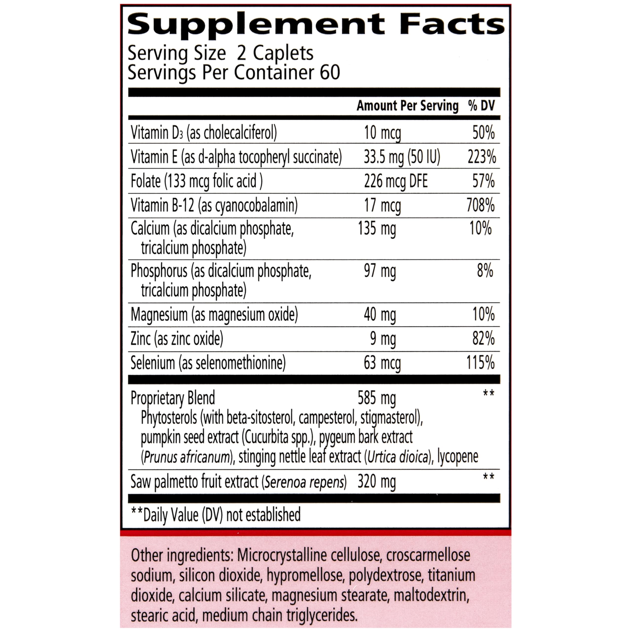 Urinozinc beta-sitosterol capsules suggesting plant-based prostate support.