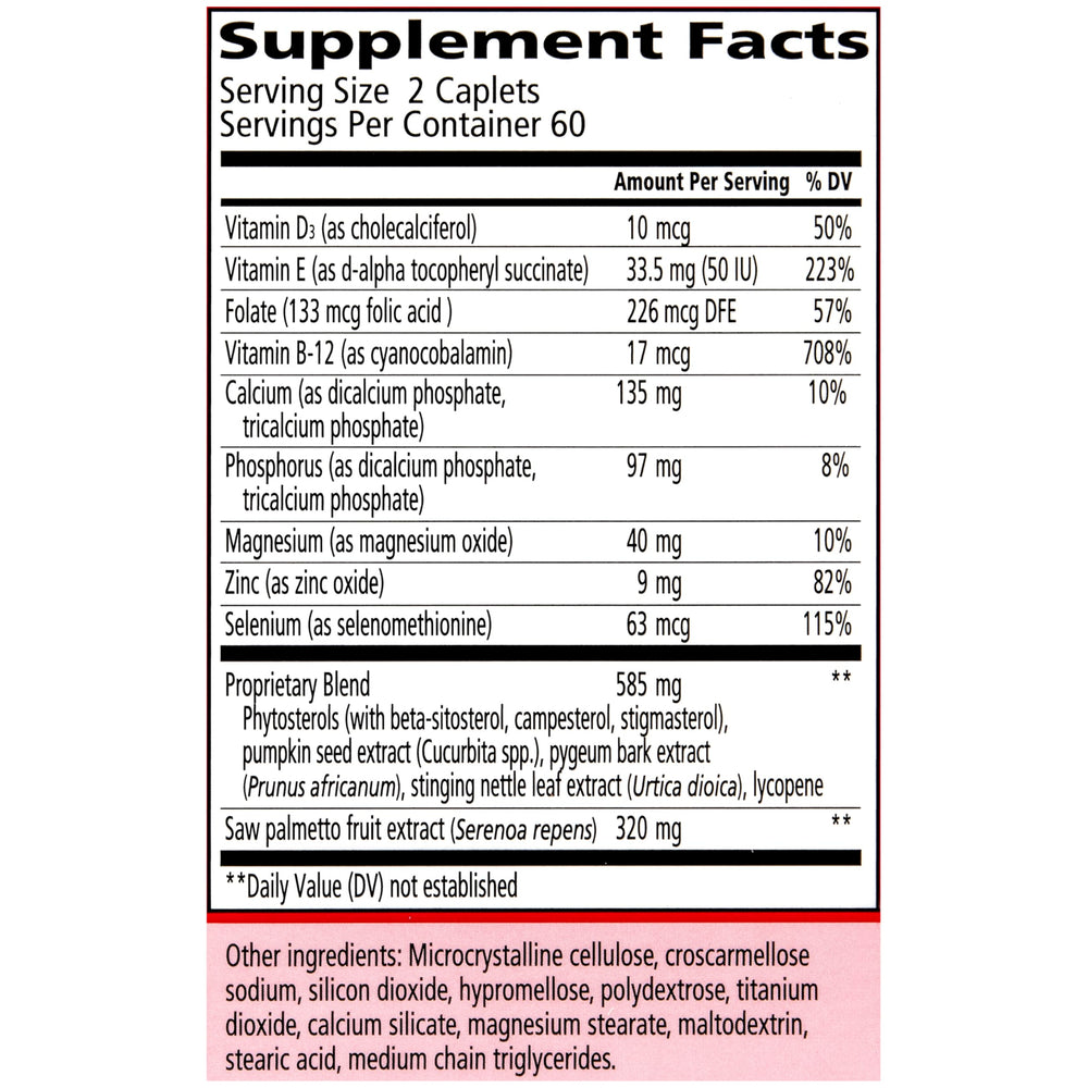 Urinozinc beta-sitosterol capsules suggesting plant-based prostate support.